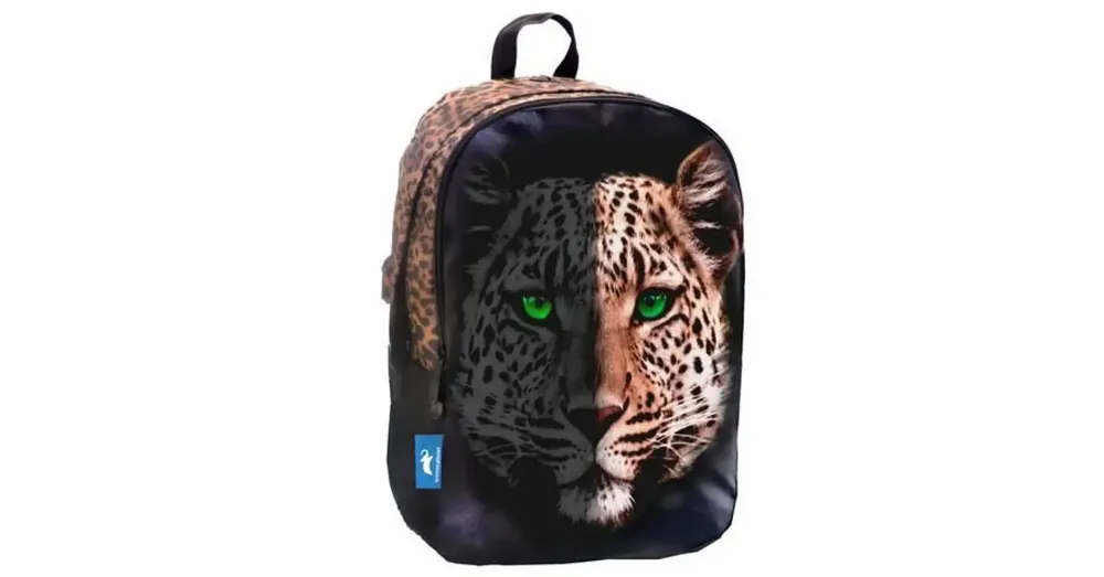 Animal Planet lekerekített leopárdos iskolatáska, hátizsák 32×15×45 cm Vásárlói kedvenc