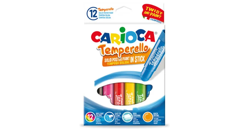 Carioca Színes tempera stick 12 db-os kimosható Vedd meg most