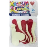 Szív alakú lufik 10 db-os csomag Kihagyhatatlan ajánlat