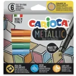 Gyors kiszállítás Metallic MaxiTip 6 db-os filctoll szett – Carioca