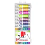 Újdonság ICO SÜNI Tempera Metál és Neon színek 12 db-os csomag 12ml-es tubusok