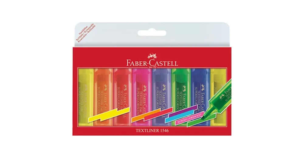 Faber-Castell Superfluorescent szövegkiemelő szett 8 db-os Kedvezményes ár