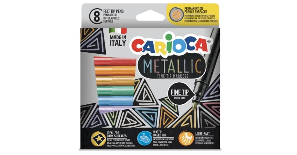 Metallic 8 db-os színes filctoll szett – Carioca Alacsony ár