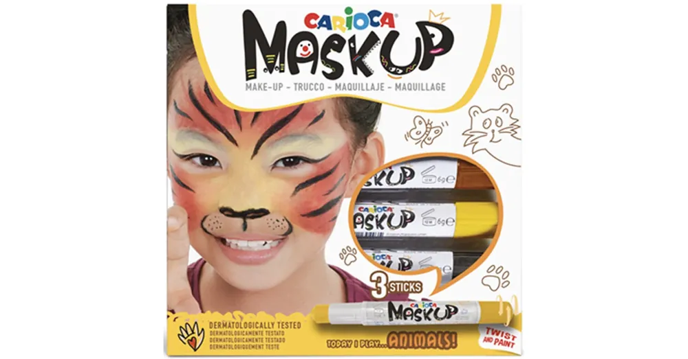 Legkelendőbb Carioca Maskup Tigris arcfestő szett 3 színnel