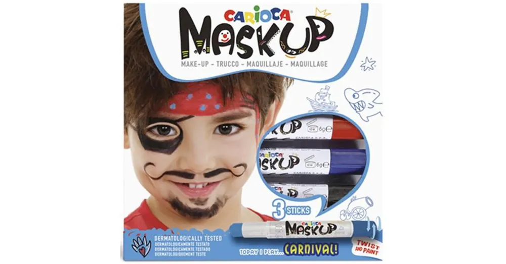 Carioca Maskup Kalóz arcfestő szett 3 színnel Csak ma