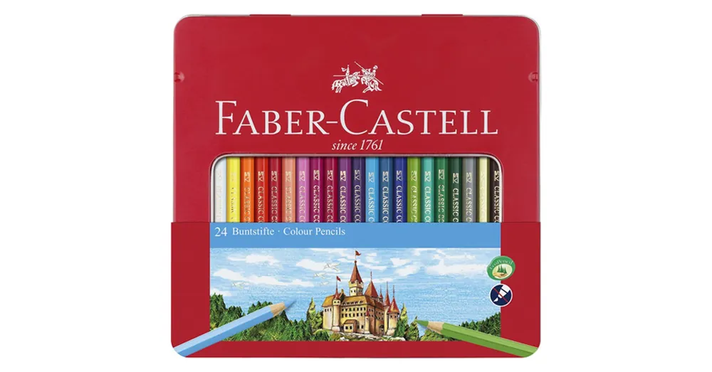 Faber-Castell Színes ceruza szett 24 db-os készlet fémdobozban Gyors kiszállítás