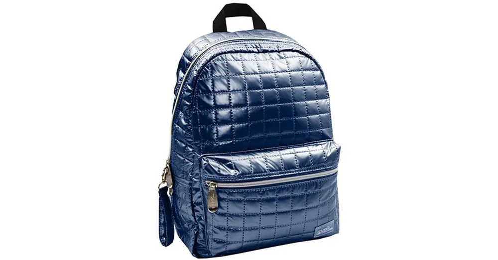 Must… Pearl kék steppelt iskolatáska, hátizsák 26×14×36 cm Bestseller
