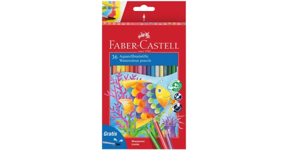 Faber-Castell 36 db-os Aquarell színes ceruza szett ecsettel Exkluzív ajánlat