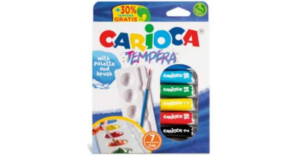 Újdonság Tubusos tempera készlet 7×10ml – Carioca