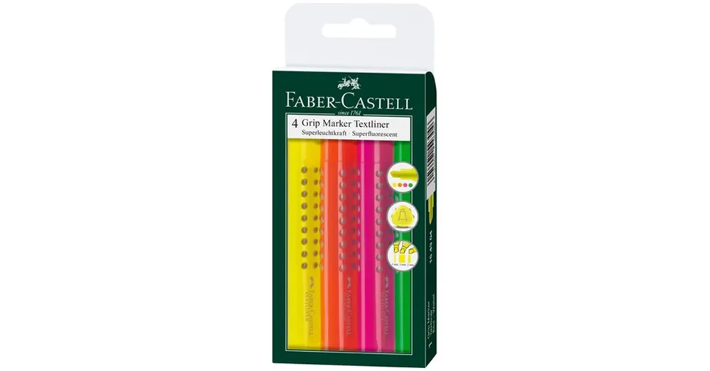 Faber-Castell Grip szövegkiemelő 1543 4 db-os készlet Szuper ajánlat