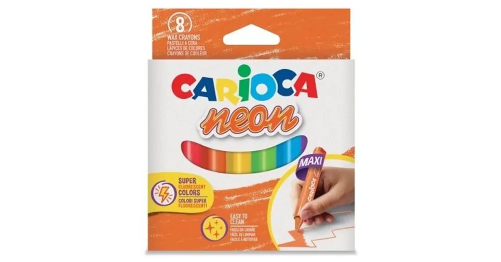 Maxi háromszögletes neon zsírkréta szett 8 db-os – Carioca Azonnali szállítás