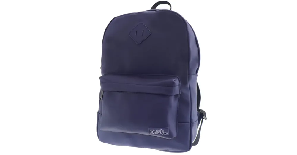 Must Kék divatos lekerekített iskolatáska, hátizsák 30×13×41 cm Akció