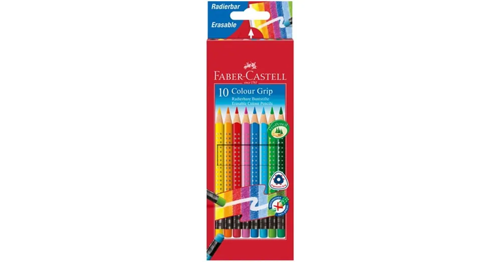 Legjobb ár Színes ceruza 10 db-os szett radírvéggel – Faber-Castell