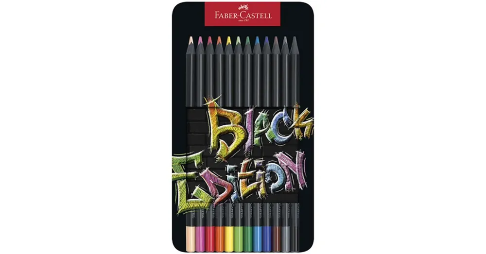 Bestseller Faber-Castell Black Edition színes ceruza 12 db-os szett fém dobozban