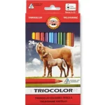 Szezonális akció ICO Koh-I-Noor 3144 Triocolor színesceruza 24 db-os