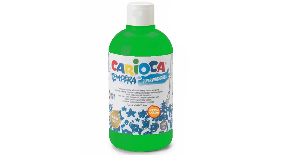 Outlet Neon zöld színű tempera 500ml – Carioca