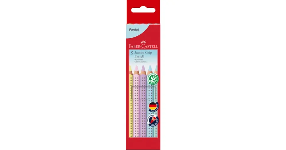 Faber-Castell Jumbo Grip paszetell színes ceruza 5 db-os szett Outlet