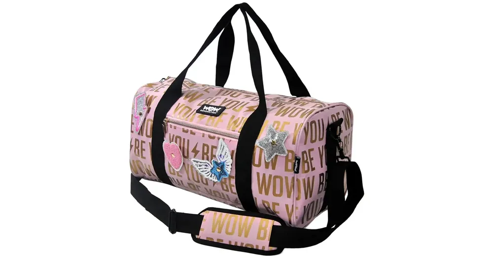 Korlátozott ajánlat WOW Generation Rózsaszín-arany sporttáska matricákkal 43 cm