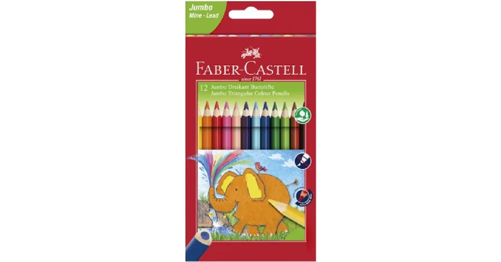 Faber-Castell Jumbo 12 db-os háromszögletű színes ceruza szett Kiárusítás