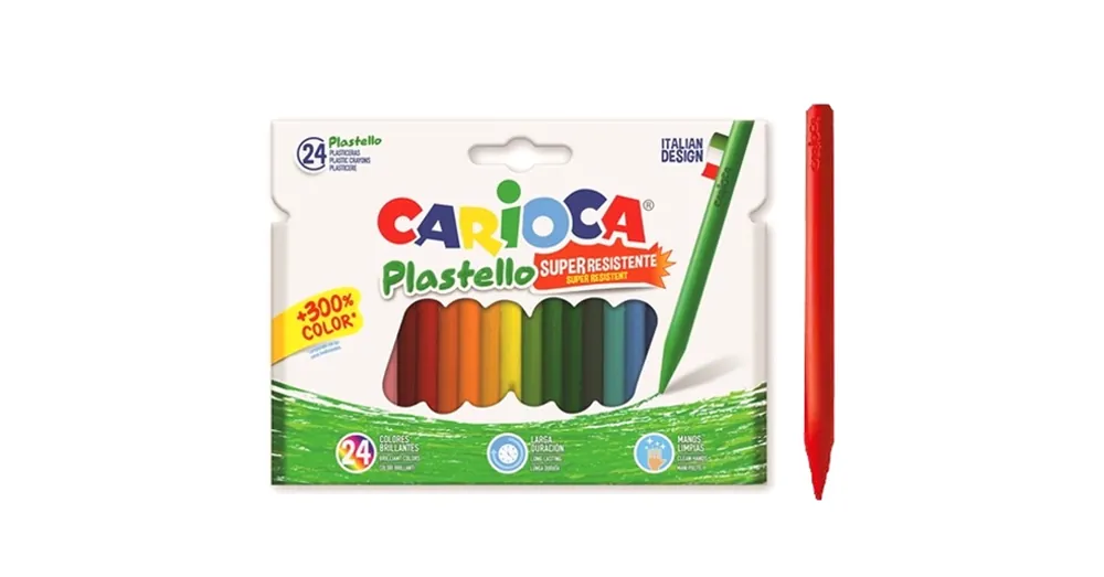 Carioca Plastello zsírkréta szett tartós színekkel 24 db-os Különleges ajánlat