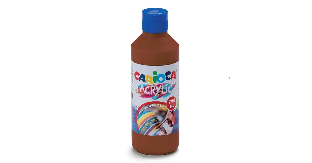 Acrylic 250ml-s akril festék barna színben – Carioca Azonnali szállítás