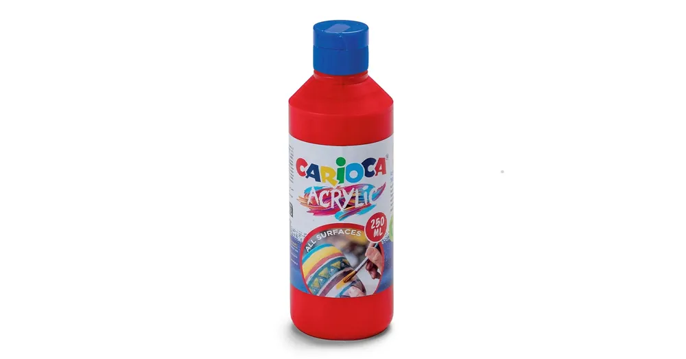 Szuper ajánlat Acrylic 250ml-s akril festék piros színben – Carioca