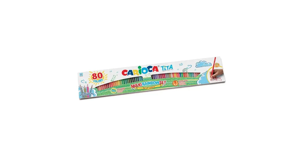 Tita Maxi Rainbow 80 db-os színes ceruza szett – Carioca Olcsóbb