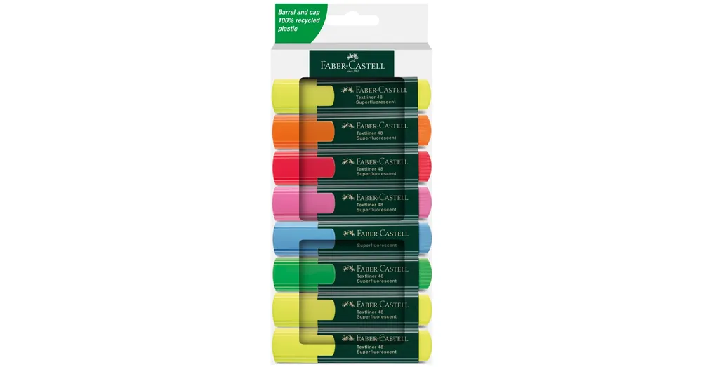 Faber-Castell 1548 Fluorescent 8 db-os szövegkiemelő filctoll szett Kedvezmény