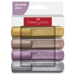 Ajánlat Faber-Castell 1546 Metál 4 db-os szövegkiemelő filctoll szett
