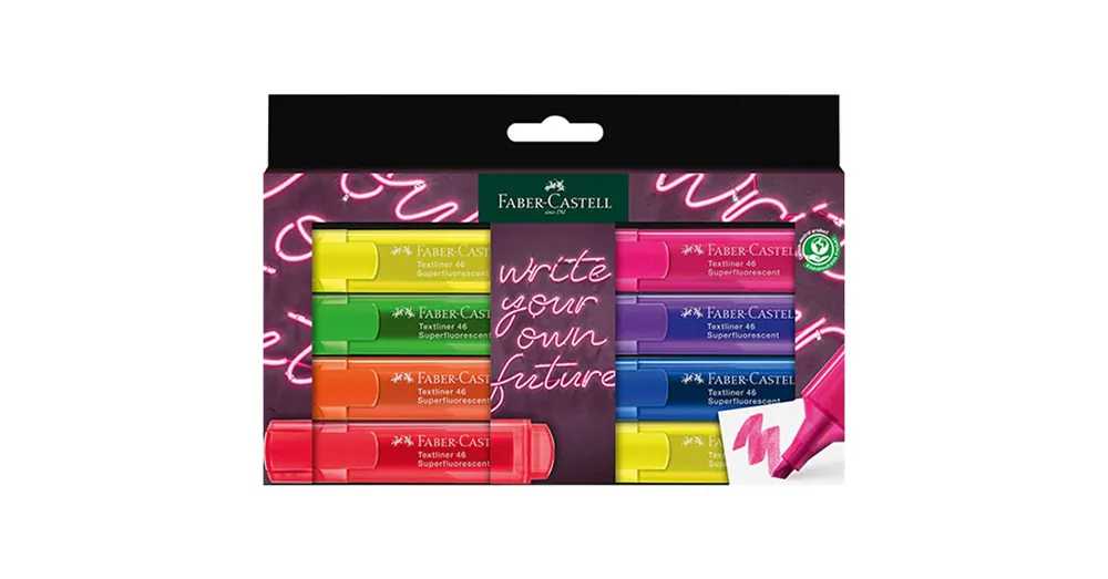 Biztonságos vásárlás Faber-Castell Szövegkiemelő 1546 8 db-os készlet neon színekkel
