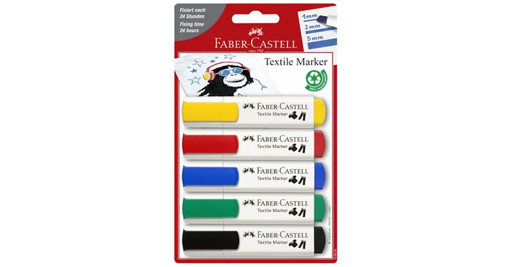 Legnépszerűbb Faber-Castell Standard színű textilfilc szett 5 db-os