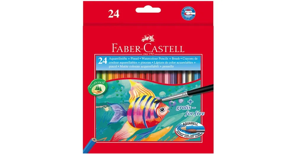 Faber-Castell Halas aquarell színes ceruza 24 db-os Újdonság