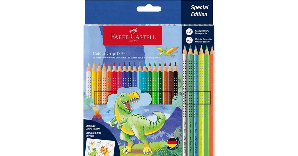 Faber-Castell Dinoszauruszos Grip színesceruza készlet 18+6 db-os csomag Vedd meg online