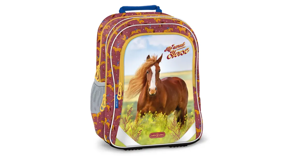 Ars Una My Sweet Horse ergo-fit lekerekített iskolatáska, hátizsák 34×40×21 cm Akció