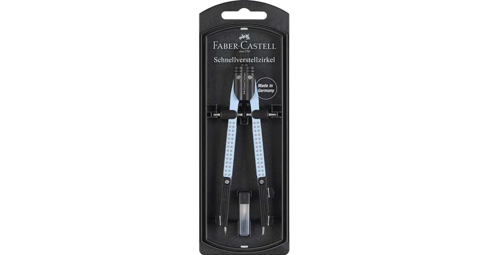 Faber-Castell GRIP körzőszett gyorsállítóval égkék színben Bestseller