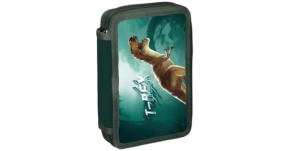 Ajánlat Spirit T-rex kétszintes töltött tolltartó 28 db-os 13×6x19,5 cm
