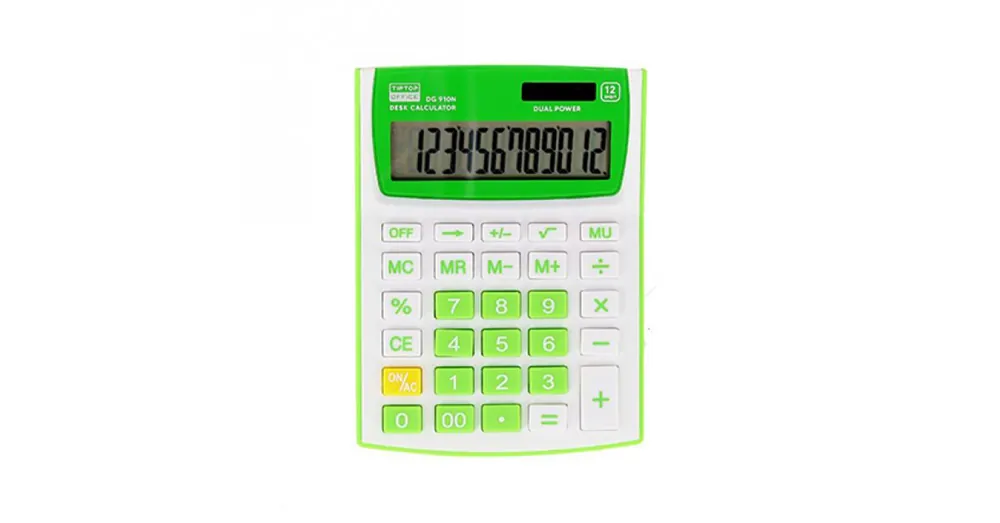 Legkelendőbb Spirit DG-910N számológép zöld színben