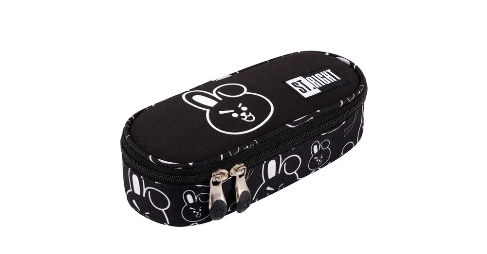 St.Right Clever Bunny nyuszis ovális tolltartó fekete színben 23 cm Gyors szállítás