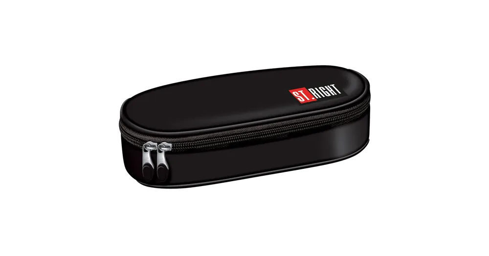 Kedvezményes ár St.Right Black ovális tolltartó PC01 23×9,5×6 cm