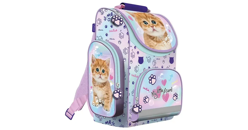 My Little Friend – Pastel Kitty cicás ergonomikus iskolatáska, hátizsák 35,5×27,5×16 cm Szuper akció