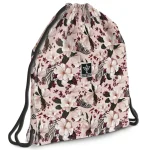 Árengedmény Ars Una Flowery Pink virágos tindédzser tornazsák, sportzsák 37,5×46 cm