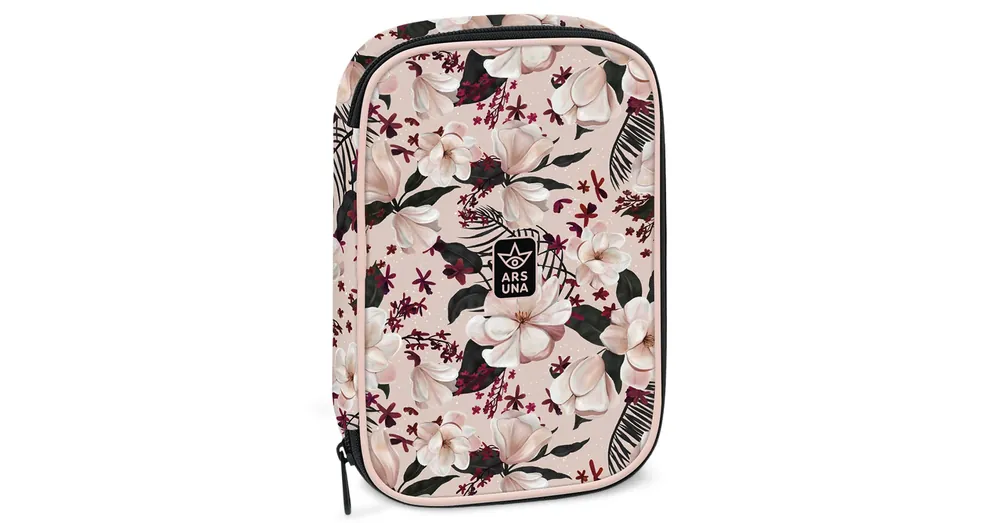 Ars Una Flowery Pink virágos többszintes tolltartó 15,5×22,5×4,5 cm Szuper akció