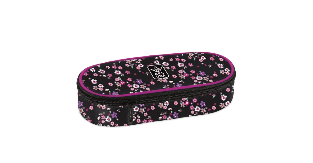 Ars Una Pearl Blossom Black virágos tolltartó 23×5,5×9 cm Különleges ajánlat
