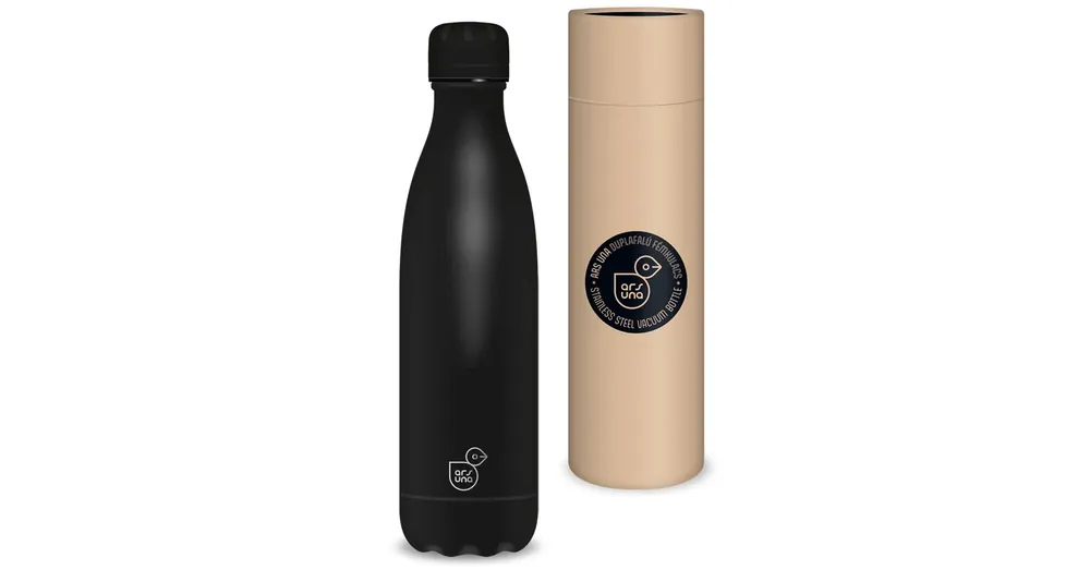 Ars Una Noir fekete duplafalú fém kulacs díszdobozban 500ml Olcsóbb