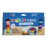 Acrylic Akril marker 18 db-os szett – Carioca Biztonságos fizetés