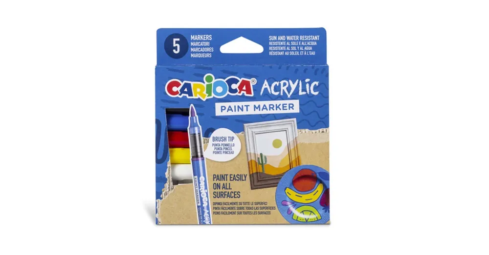 Különleges ajánlat Acrylic Akril marker 5 db-os szett – Carioca