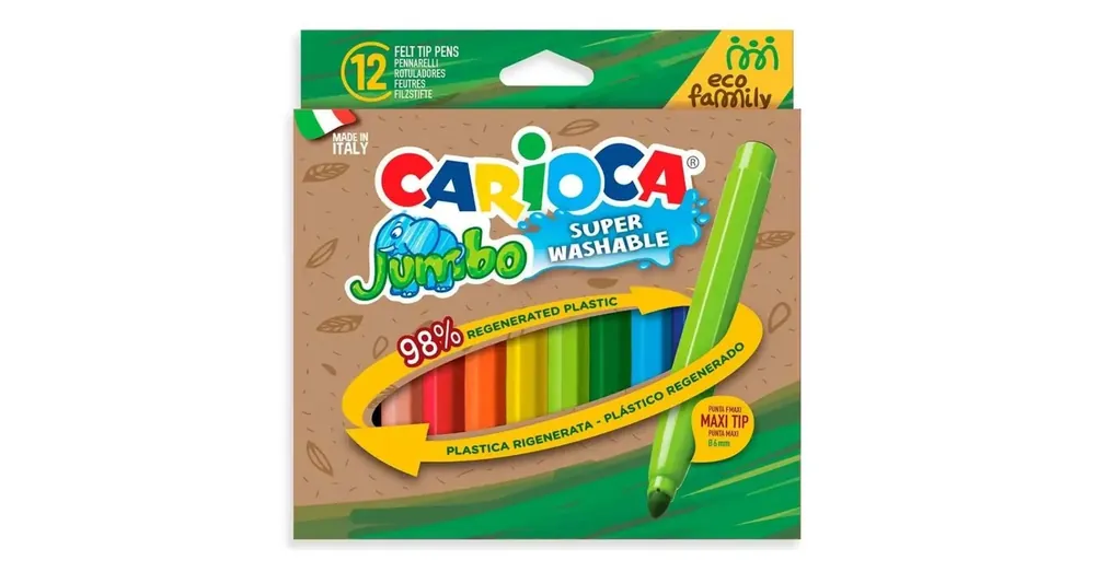 Eco Family Jumbo 12 db-os filctoll szett 6 mm – Carioca Vedd meg most