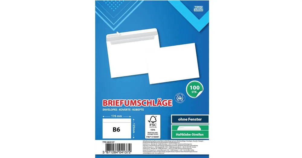 Spirit Fehér boríték B6 17,6×12,6 cm 100 db-os csomag Rendeld meg most