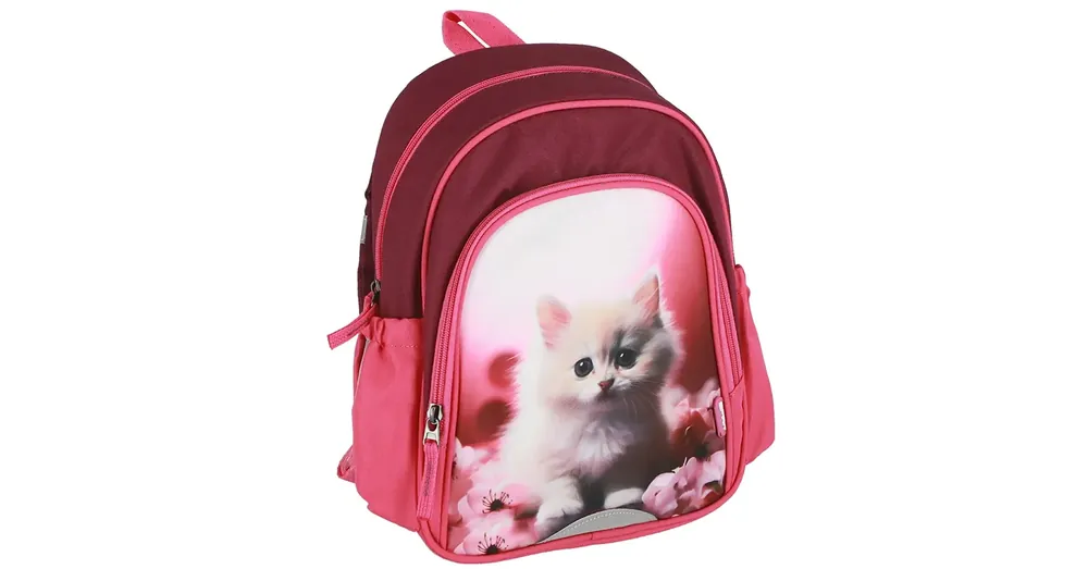 Spirit Kitty cica mintás lekerekített ovistáska, iskolatáska, hátizsák 24×13×31 cm Kedvezmény