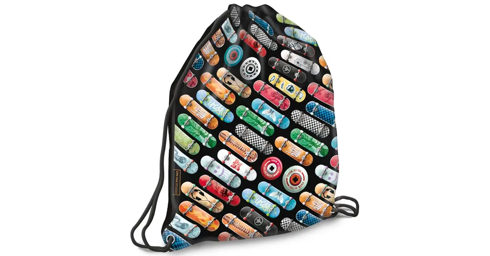 Ars Una Rollin Mania gördeszka mintás fekete tornazsák, sportzsák 32×42 cm Utolsó esély
